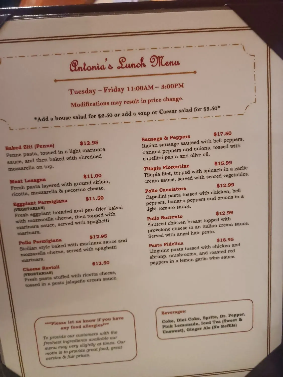 Menu 5