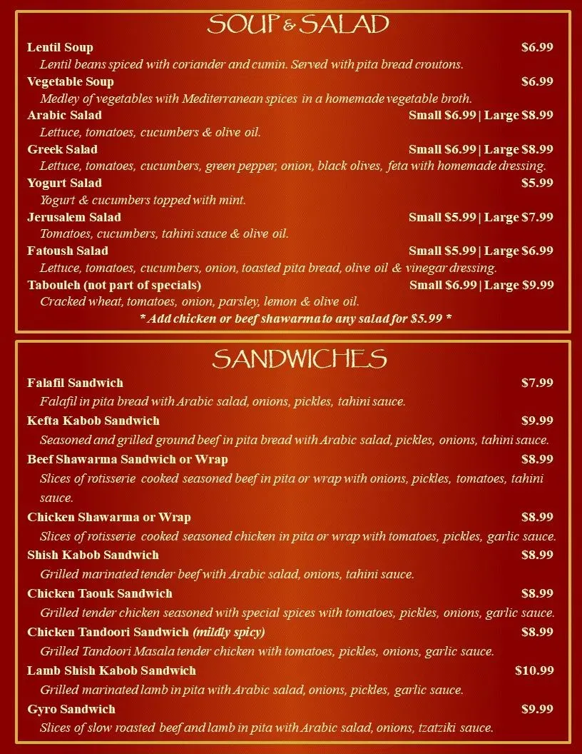 Menu 5