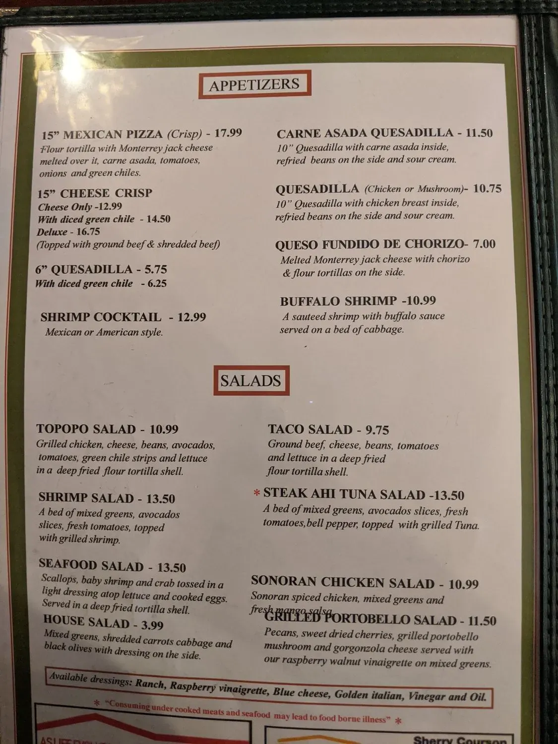 Menu 2