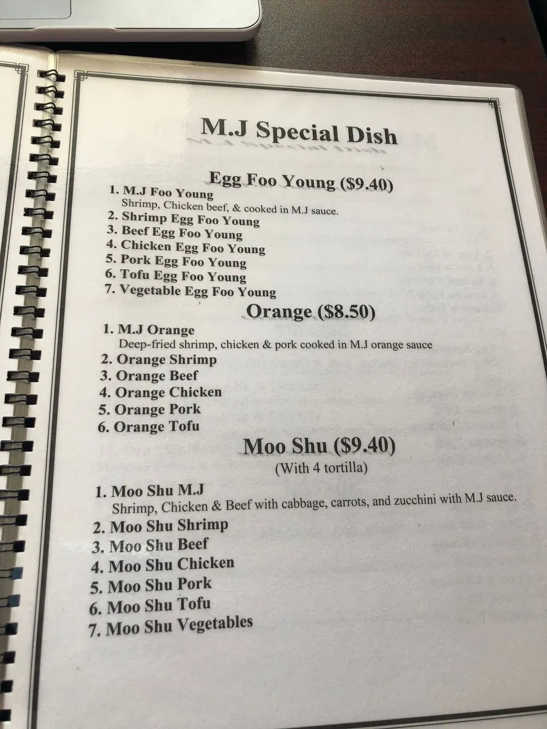 Menu 5