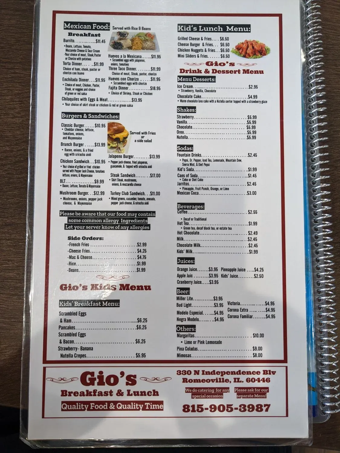 Menu 4