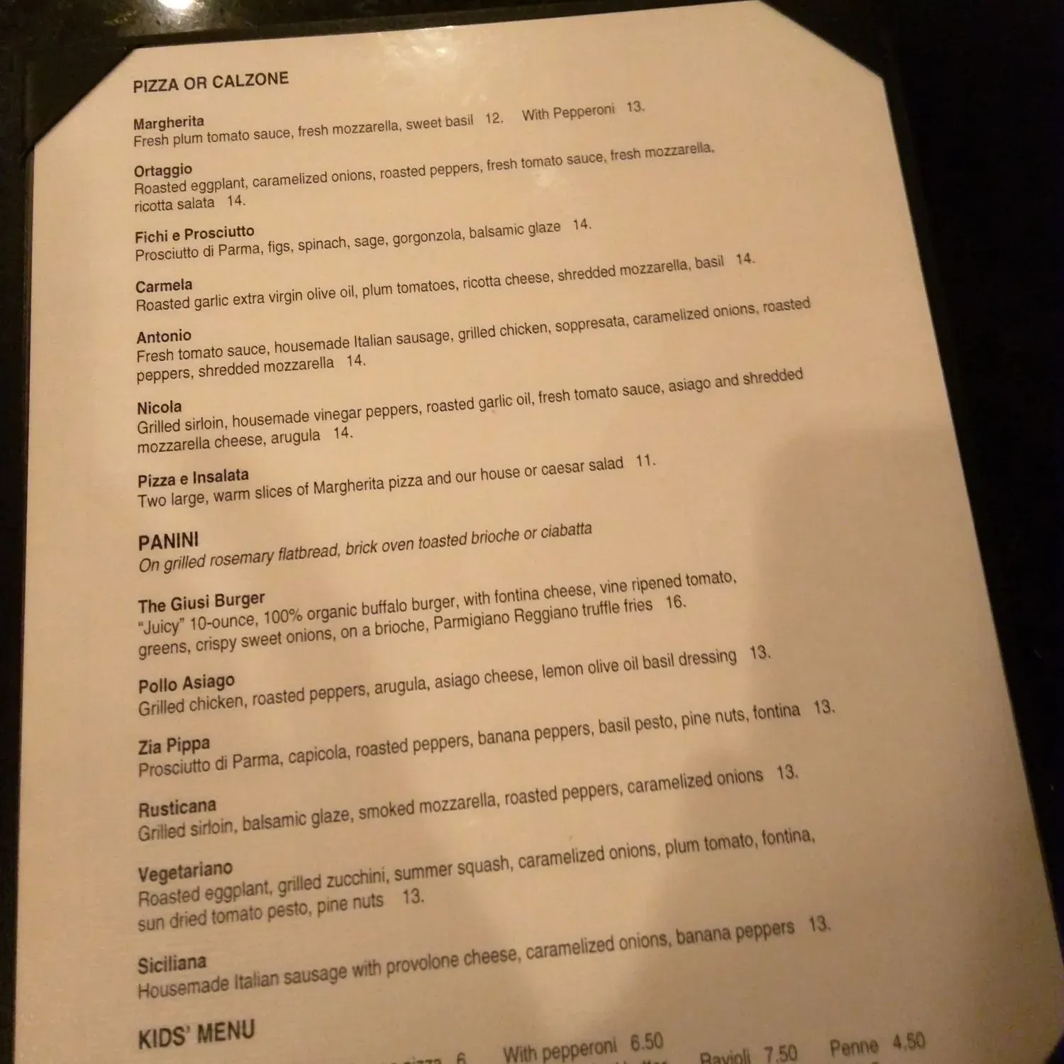 Menu 2