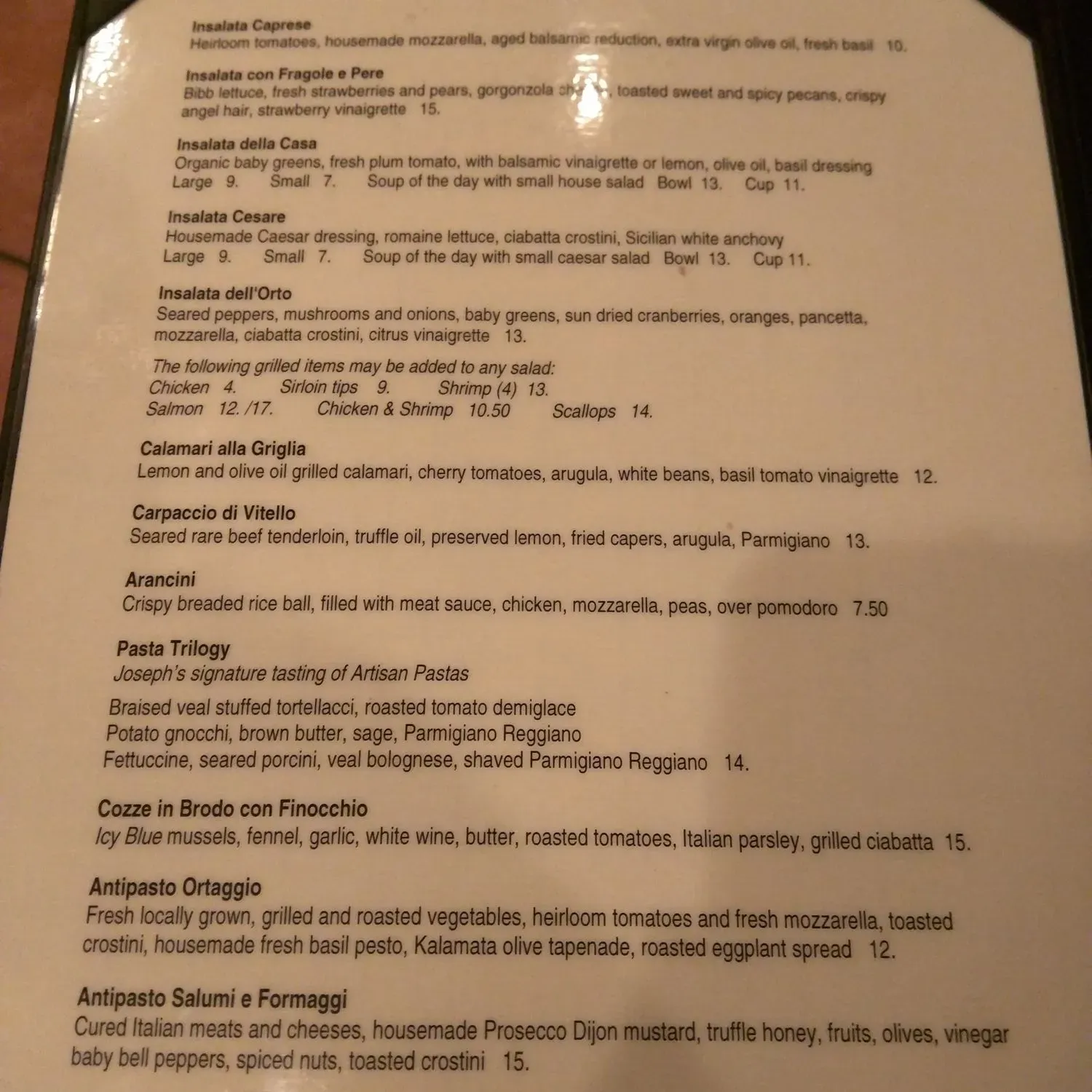 Menu 1