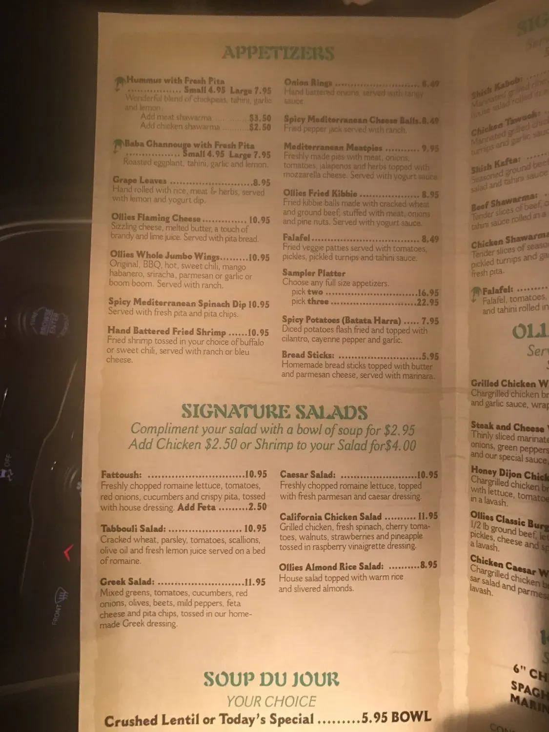 Menu 4