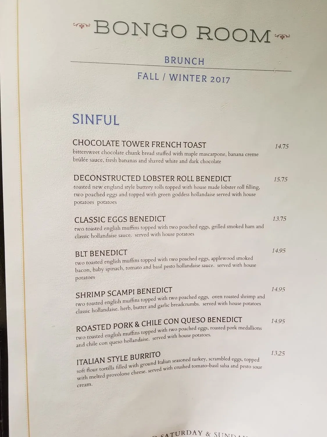 Menu 5