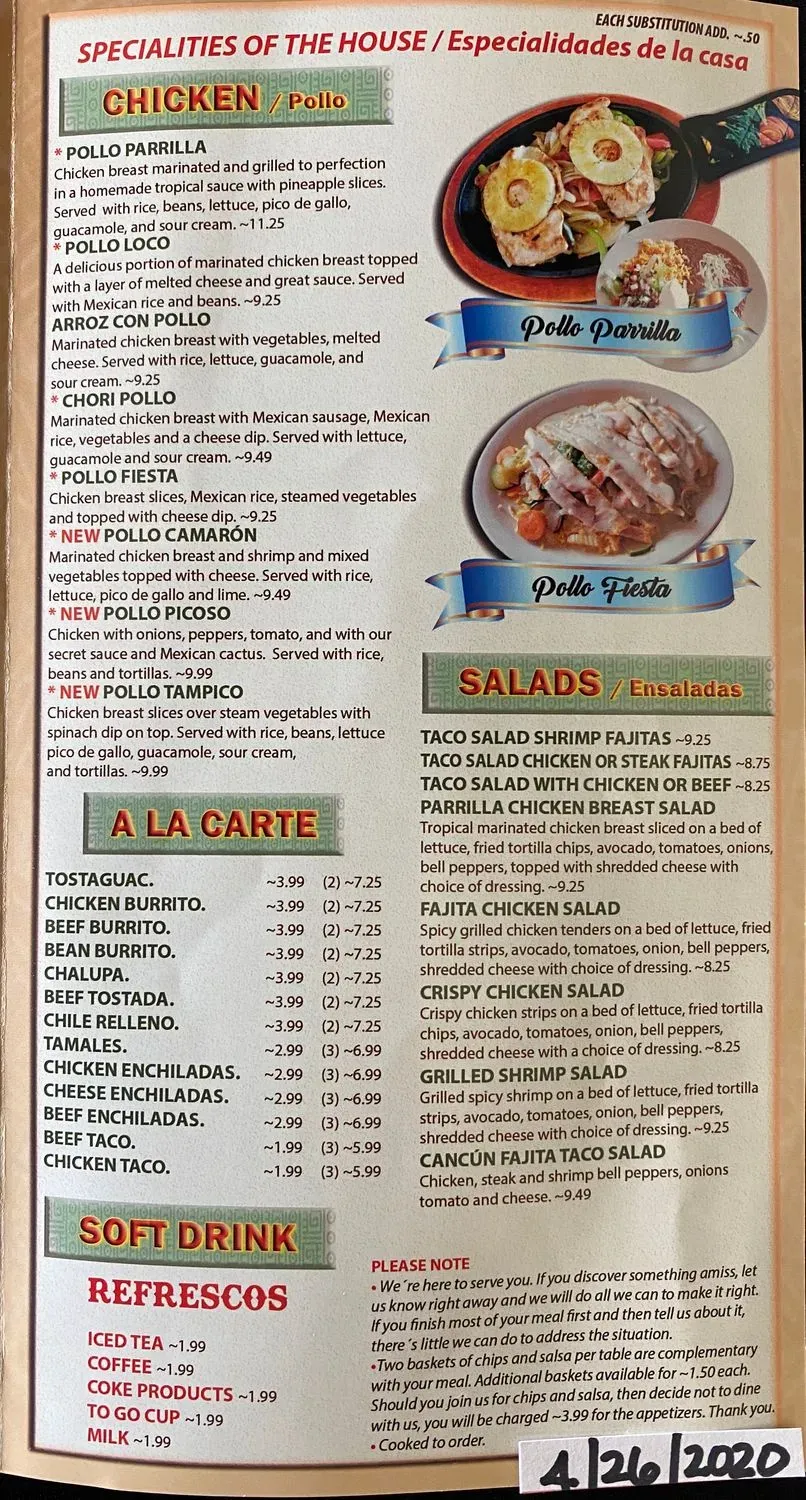 Menu 1