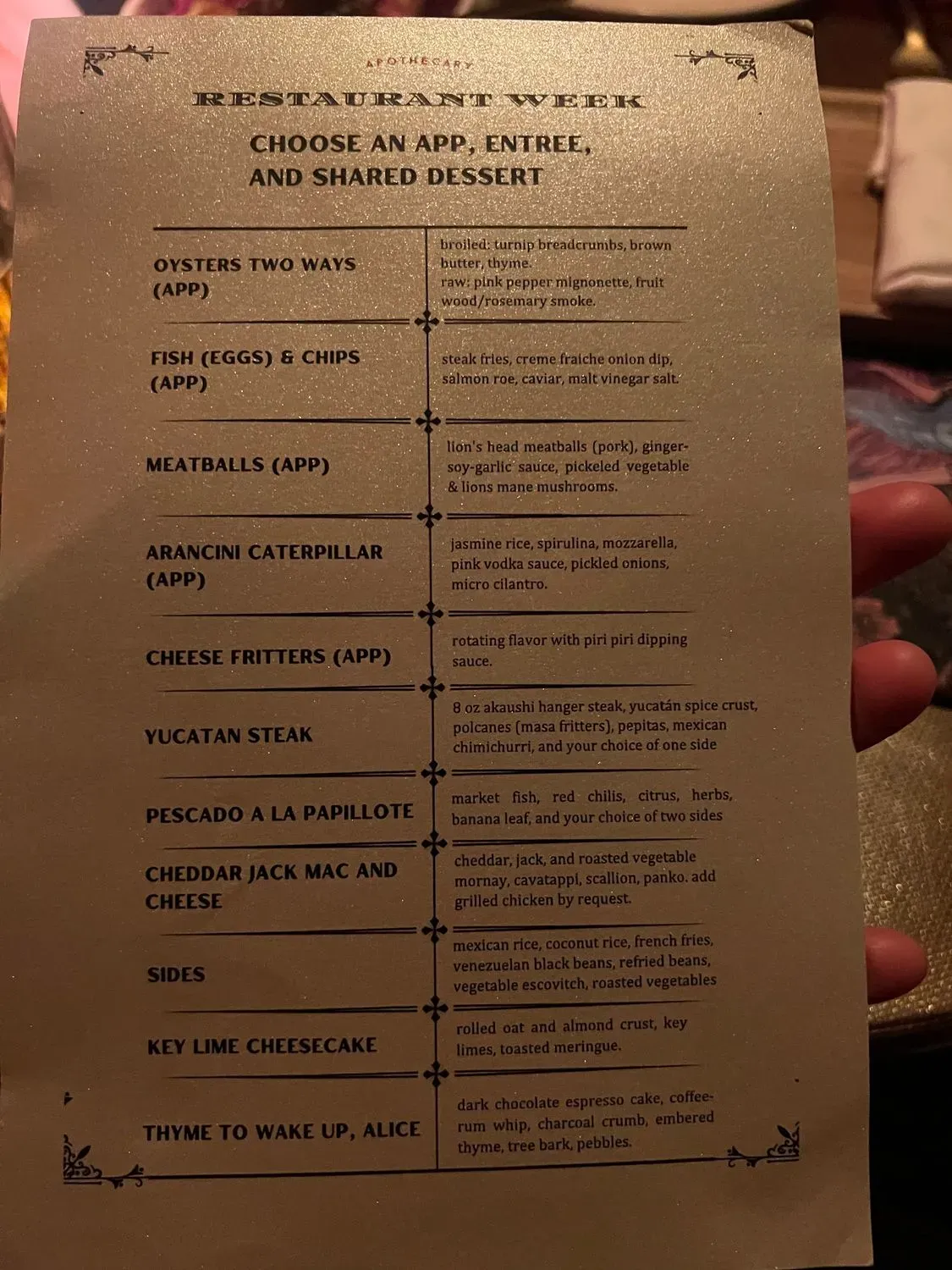 Menu 1