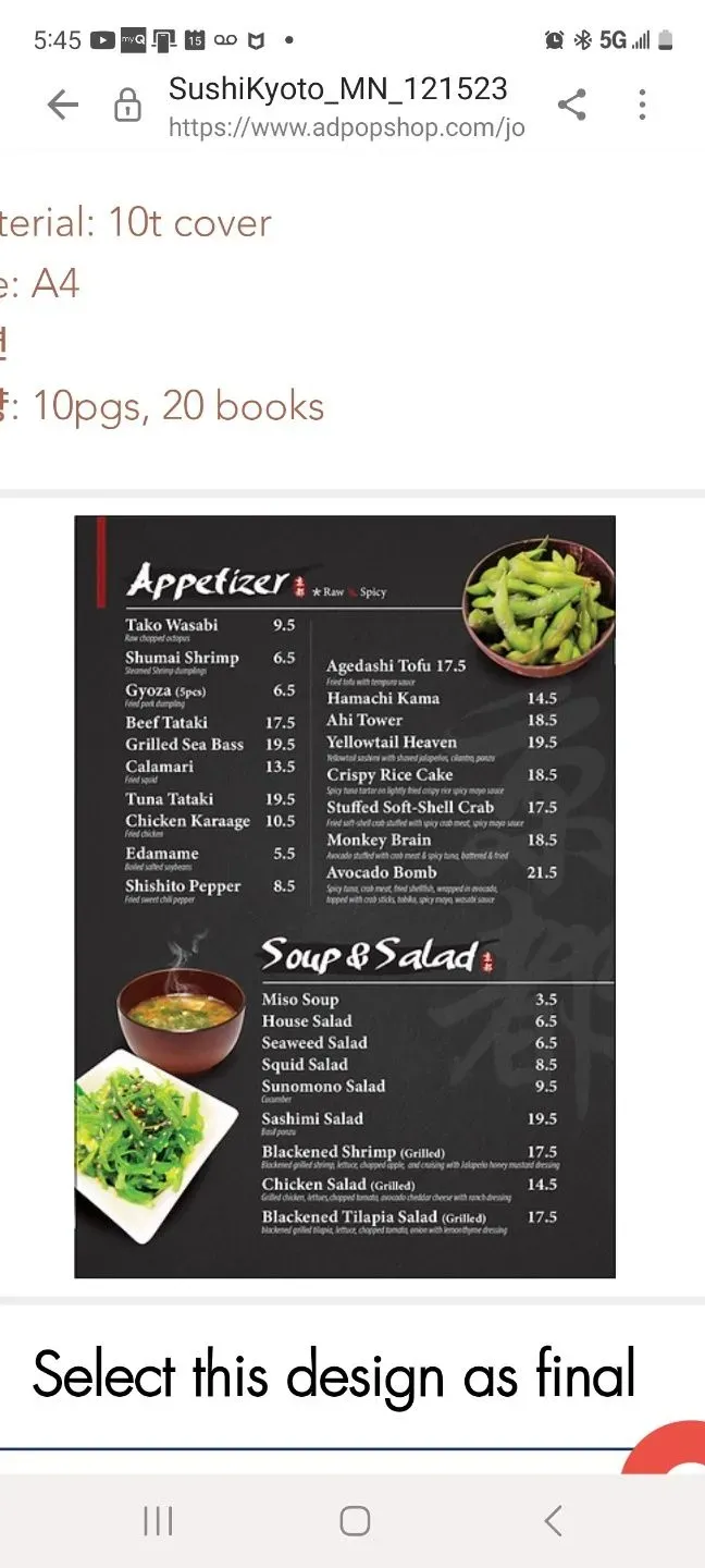 Menu 2