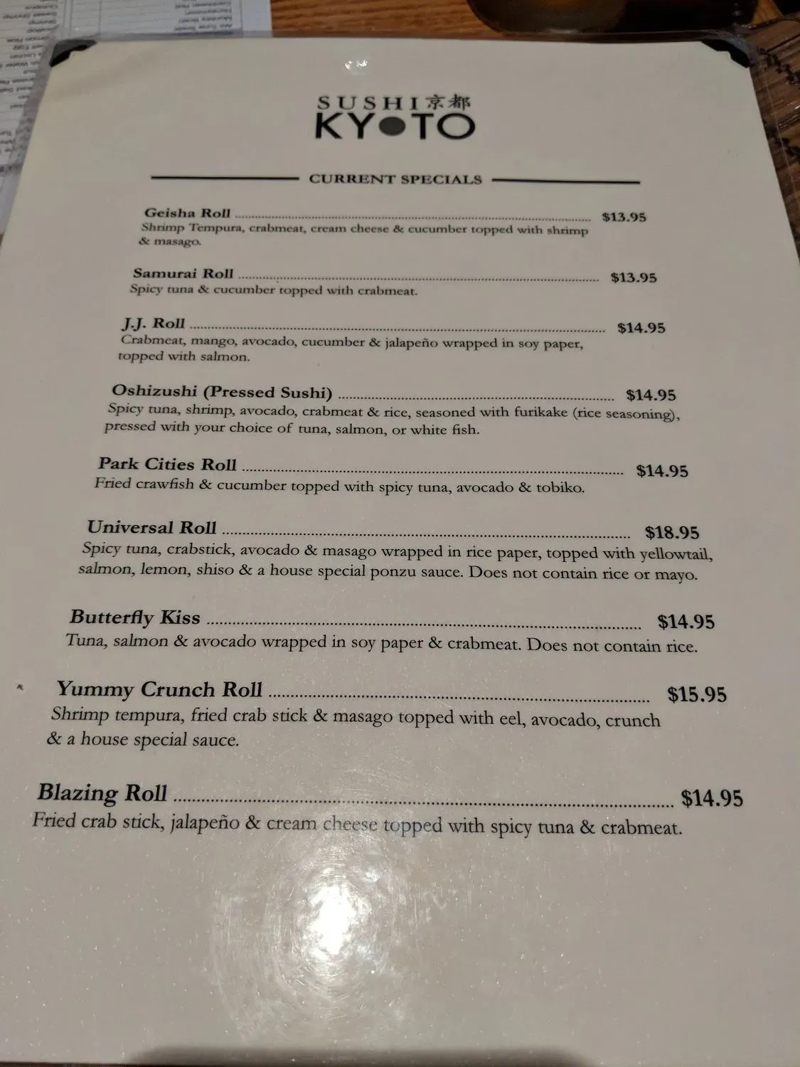 Menu 4