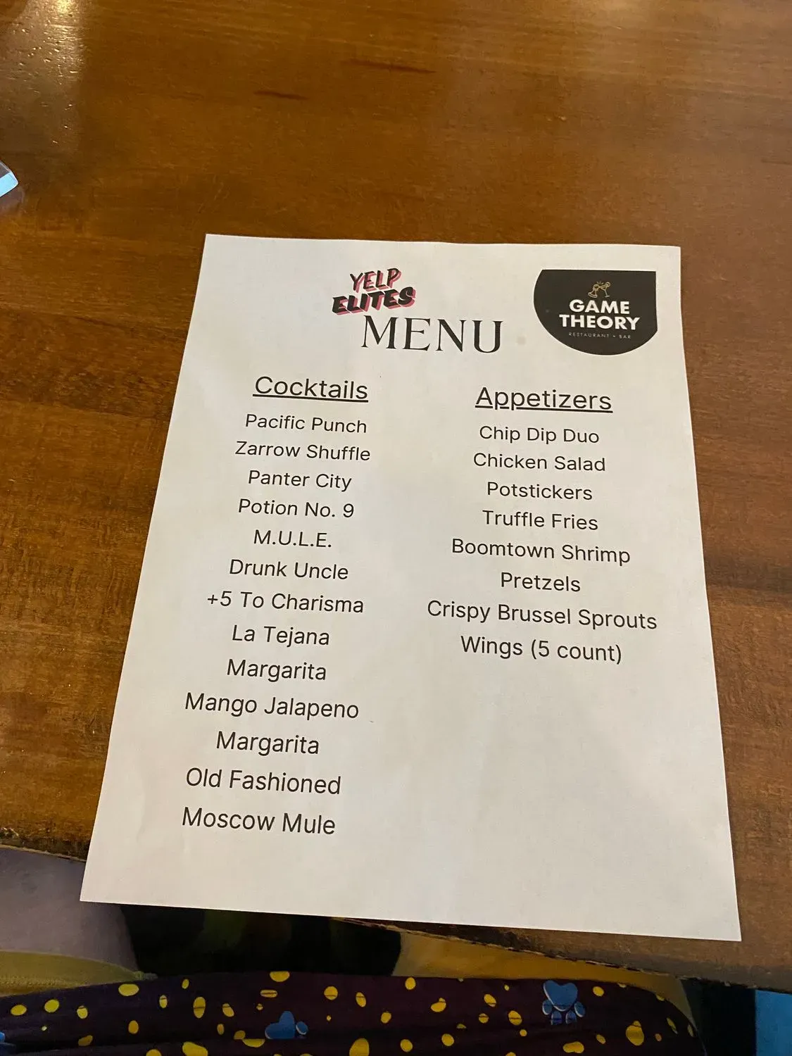 Menu 2