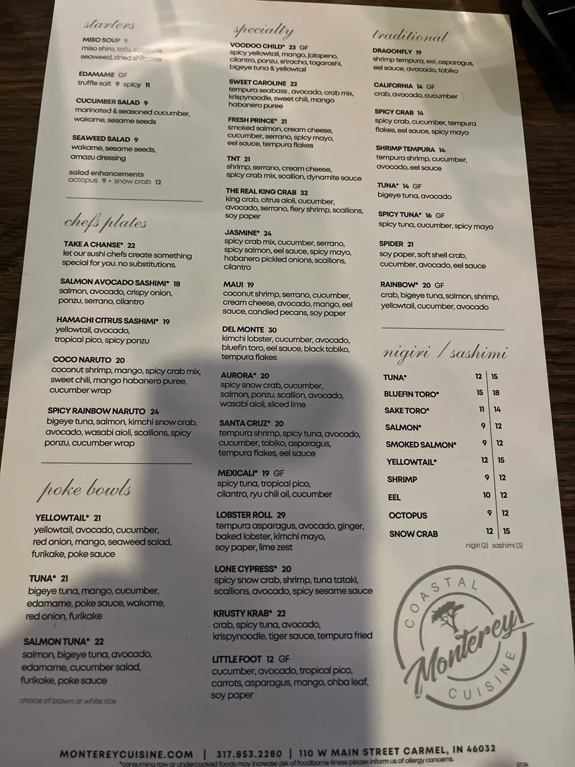 Menu 5