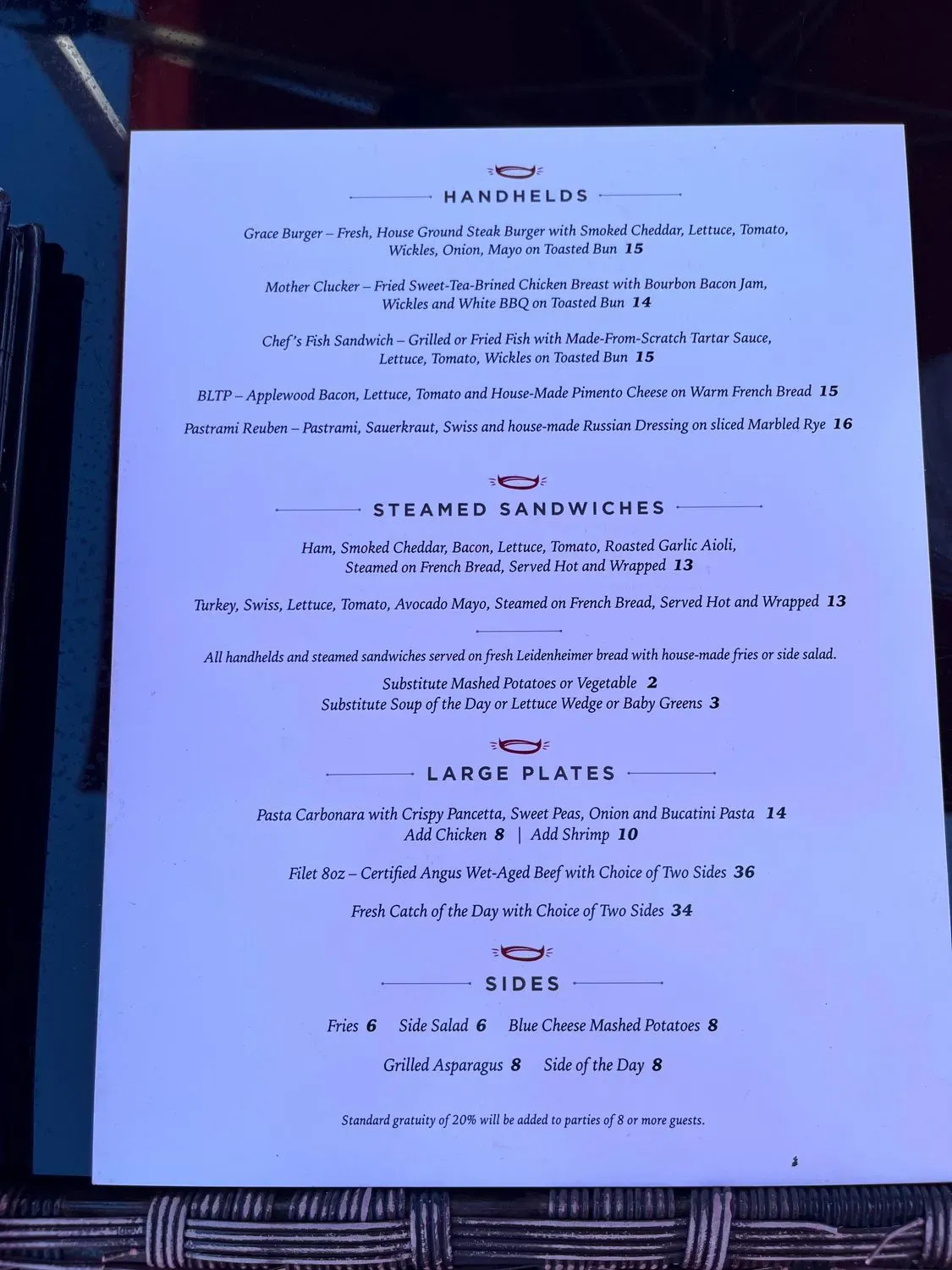 Menu 1