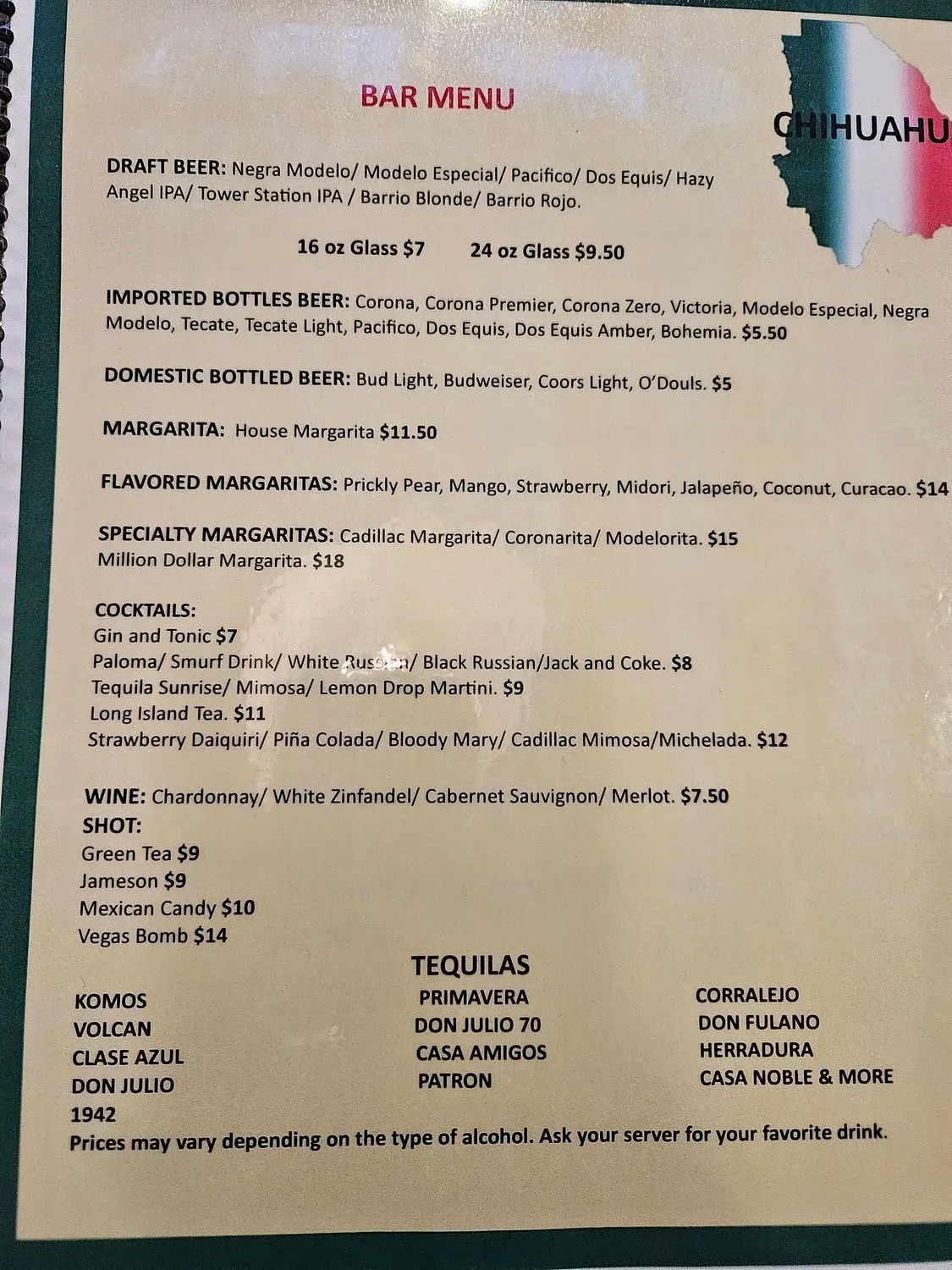 Menu 2