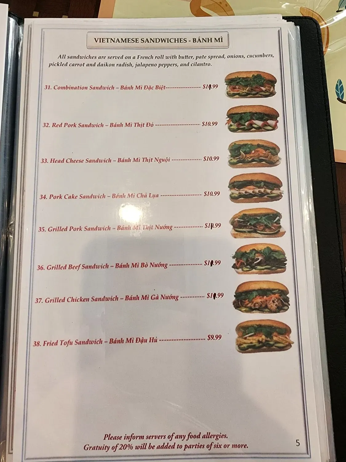 Menu 6