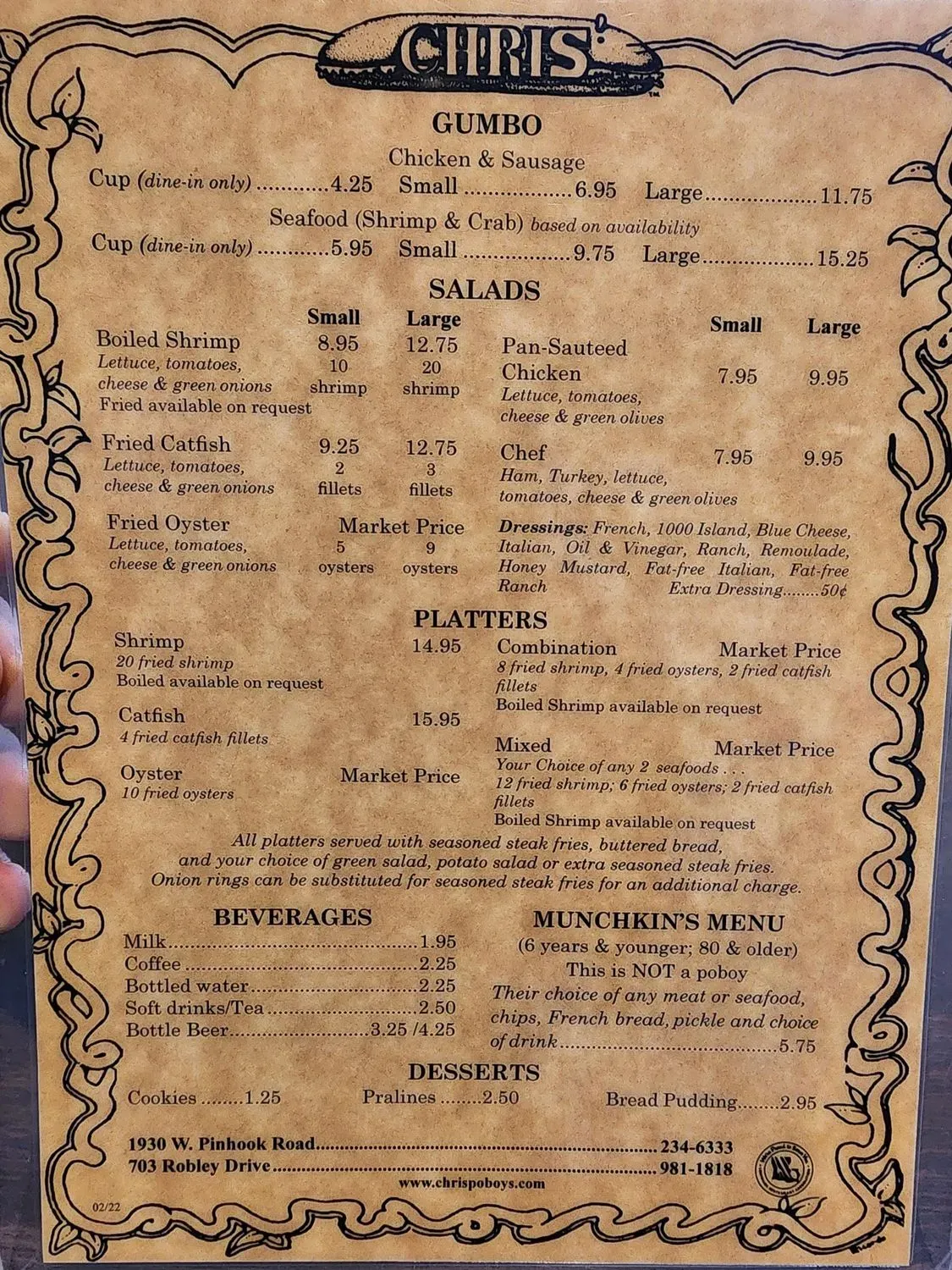 Menu 2