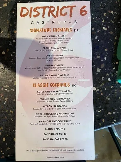 Menu 6