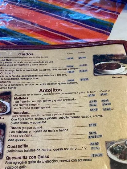 Menu 1