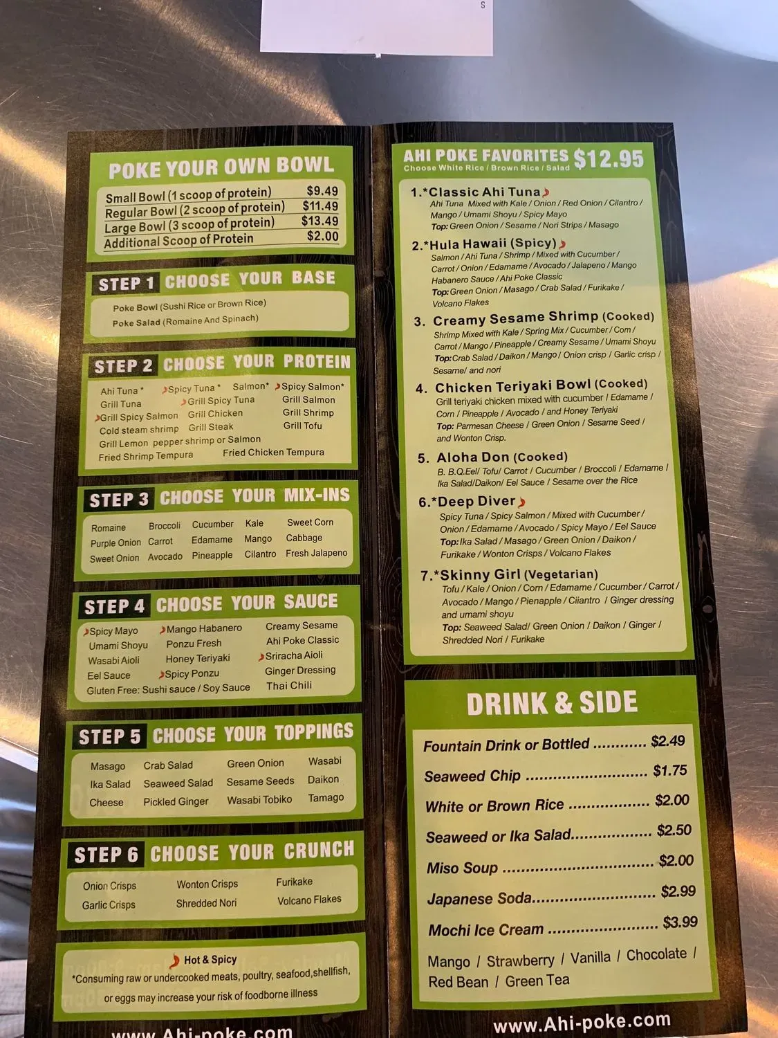 Menu 5