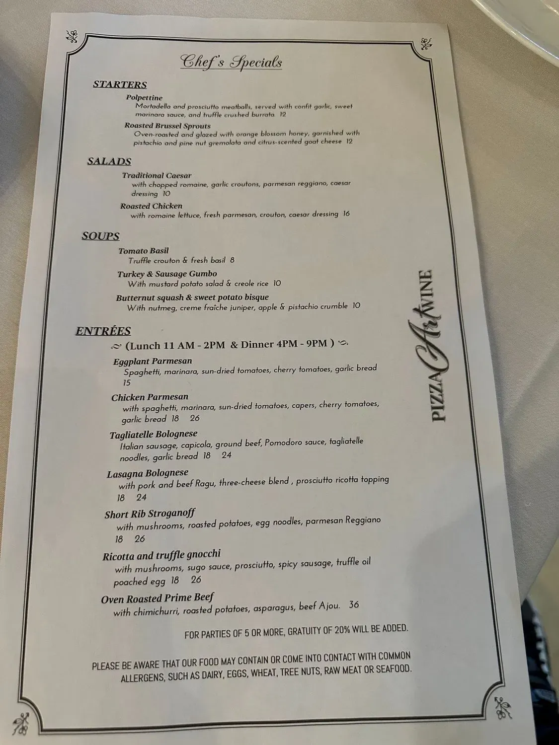 Menu 5