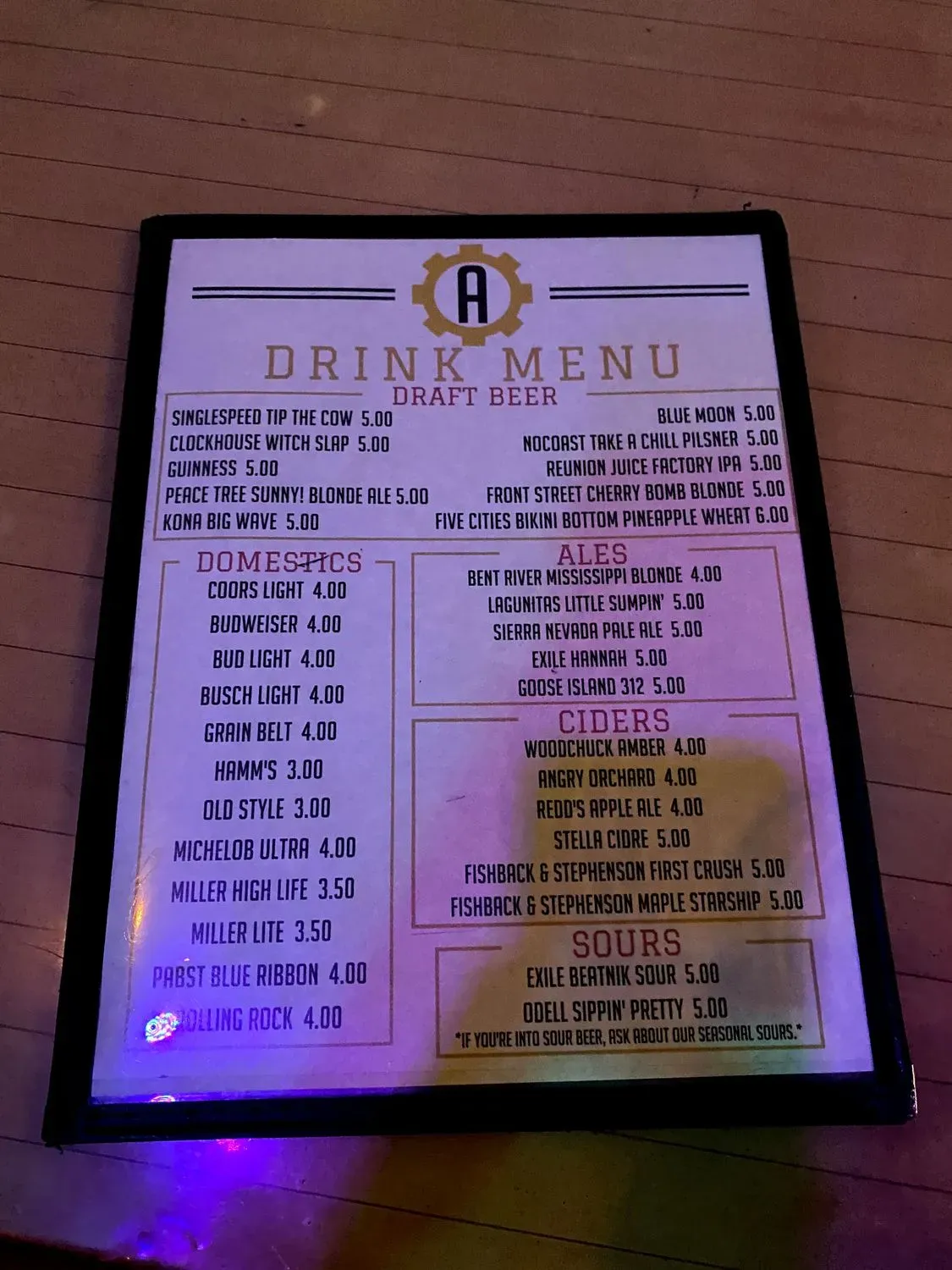 Menu 2