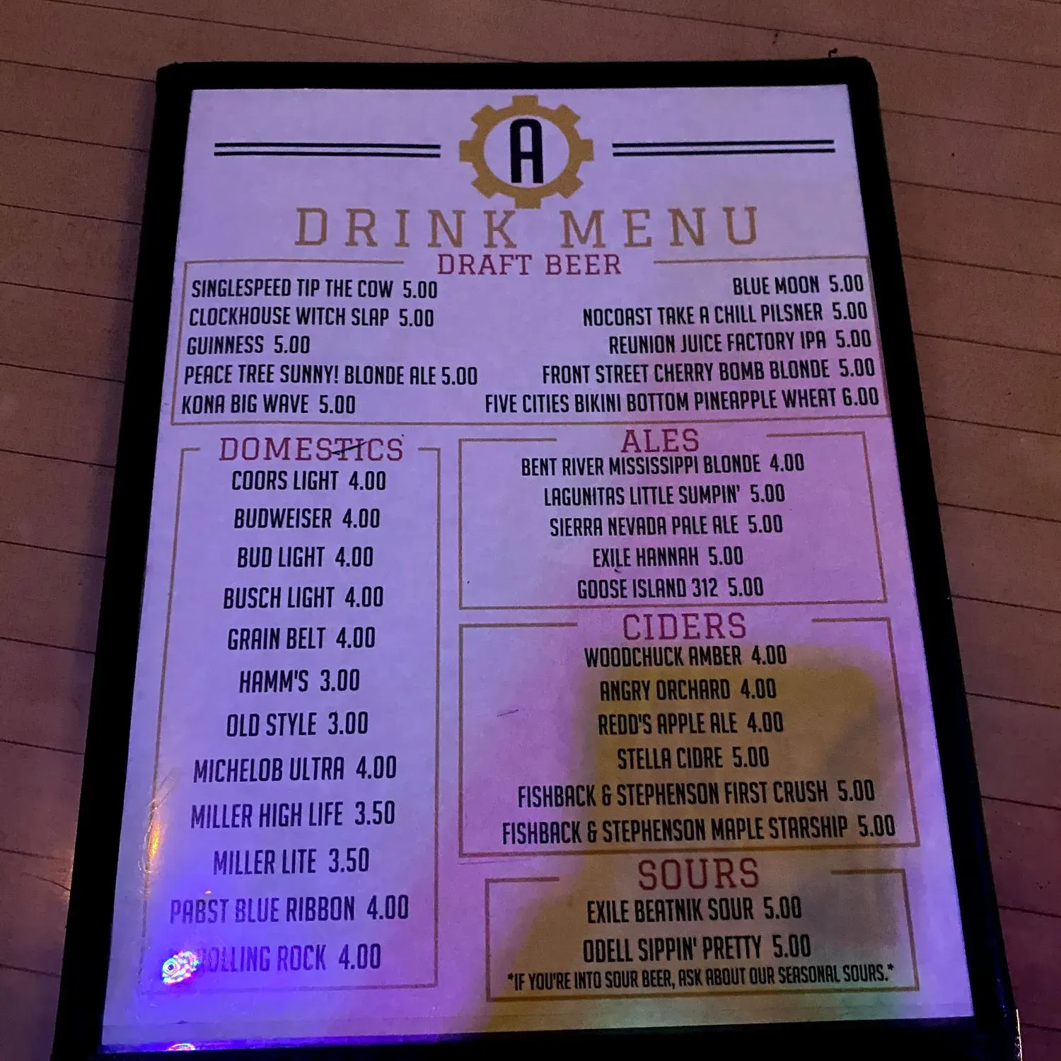 Menu 2