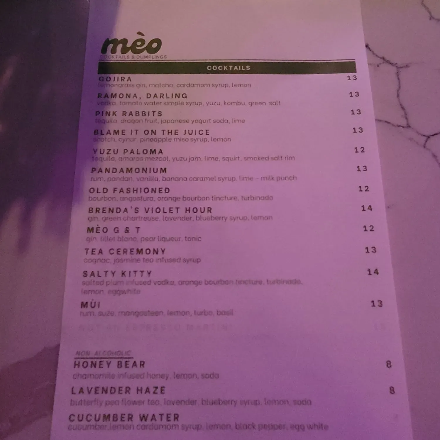 Menu 2