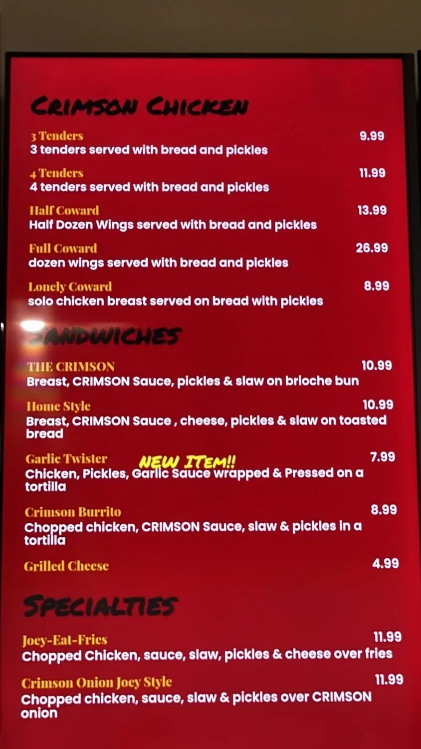 Menu 1