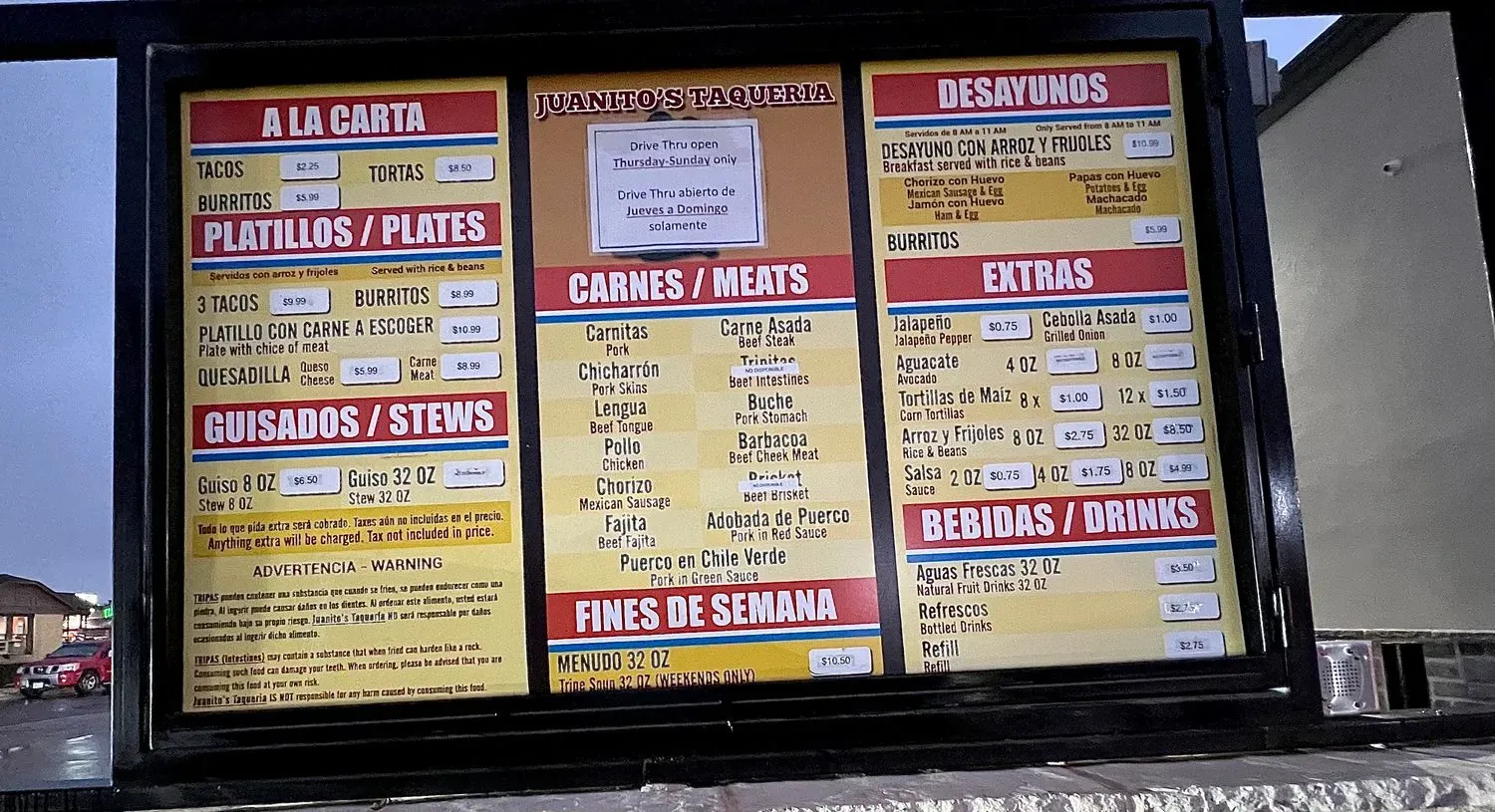 Menu 2