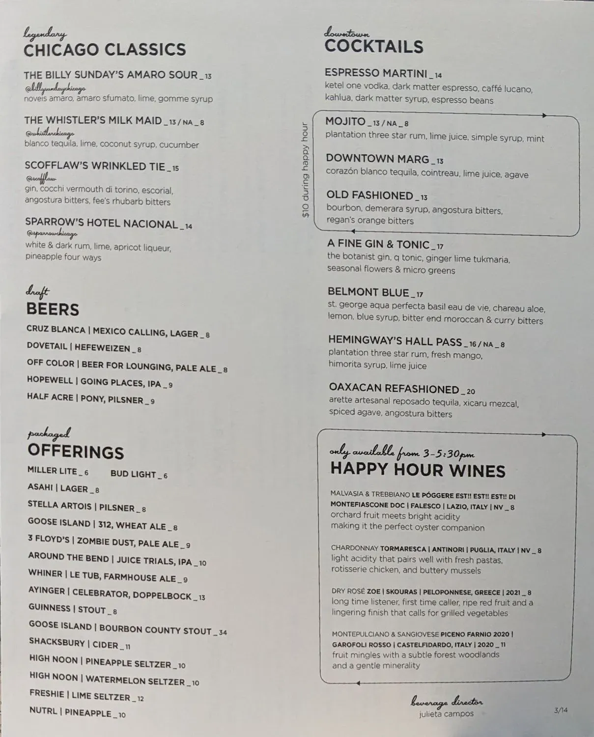 Menu 2