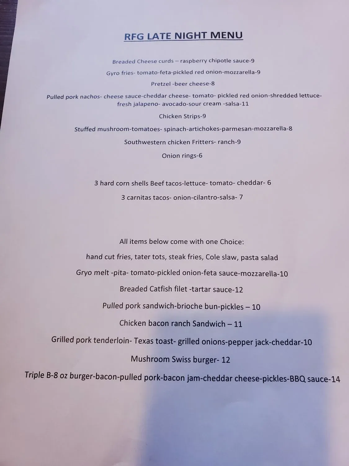 Menu 3