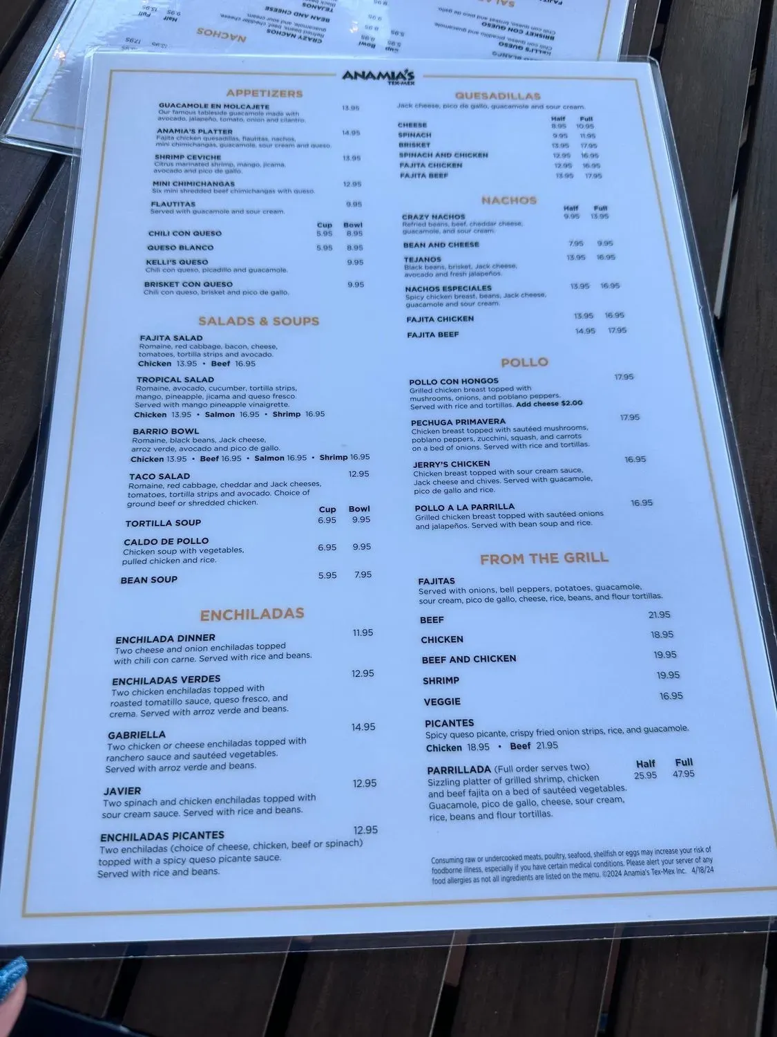 Menu 5