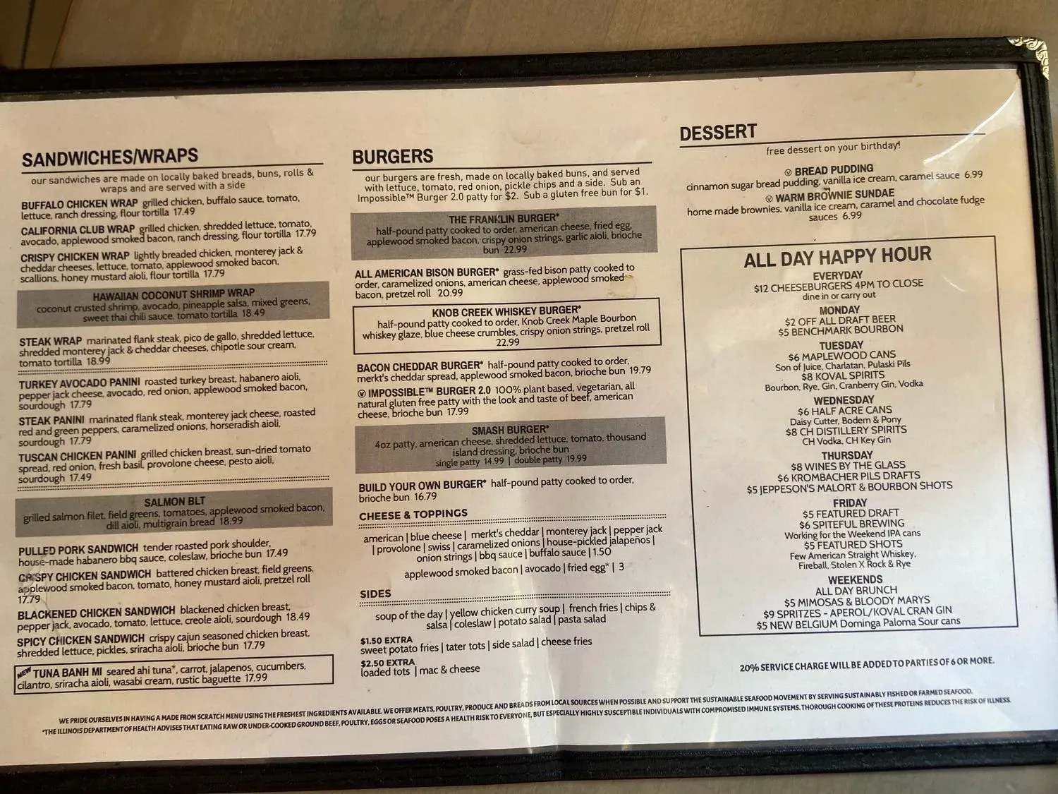 Menu 4