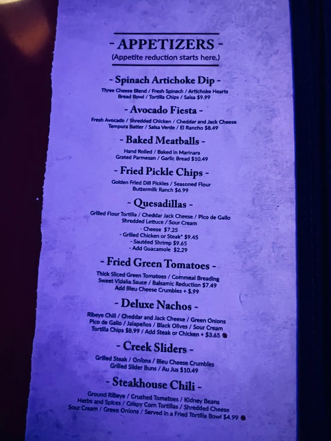 Menu 5