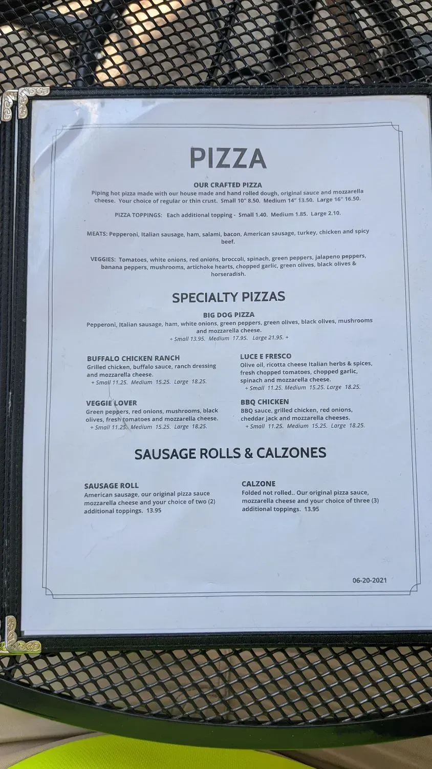 Menu 5