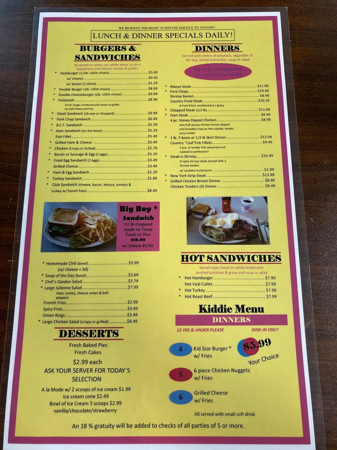 Menu 1