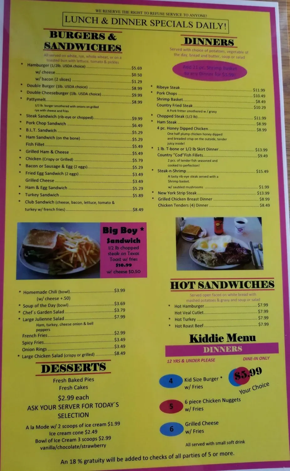 Menu 4