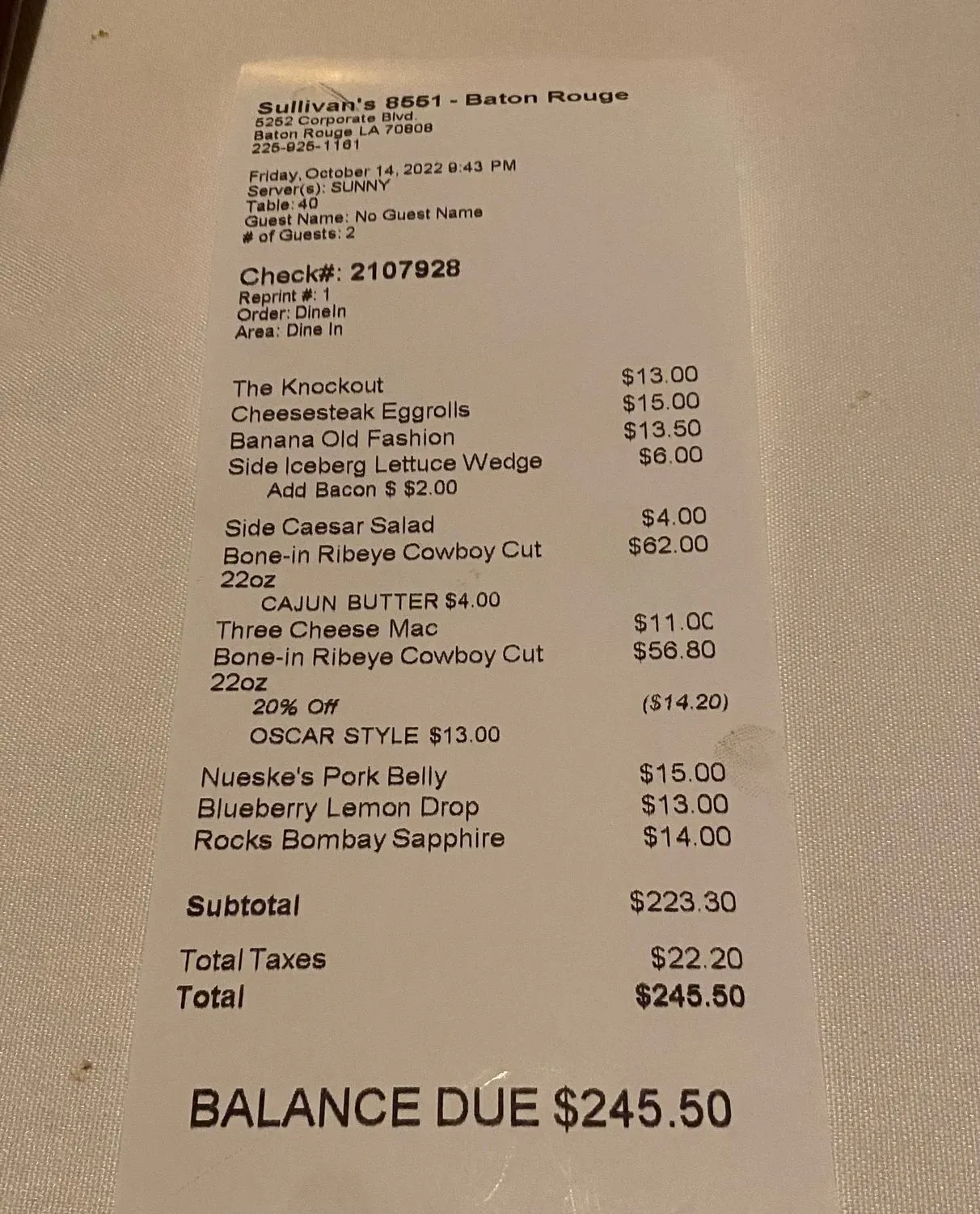 Menu 1