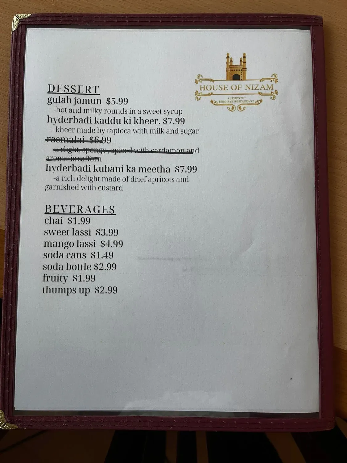 Menu 6