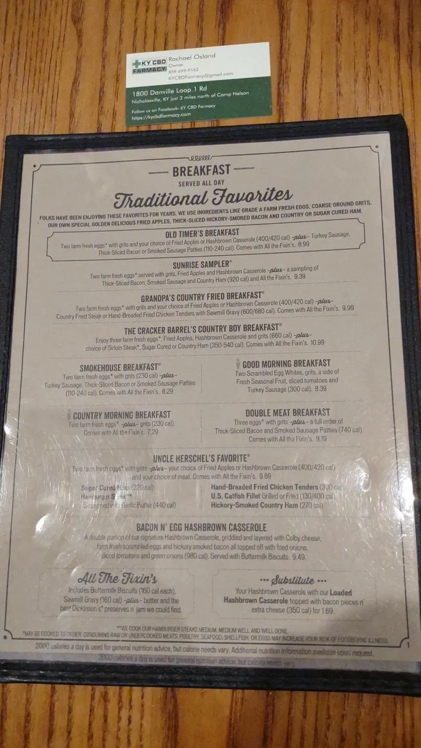 Menu 5