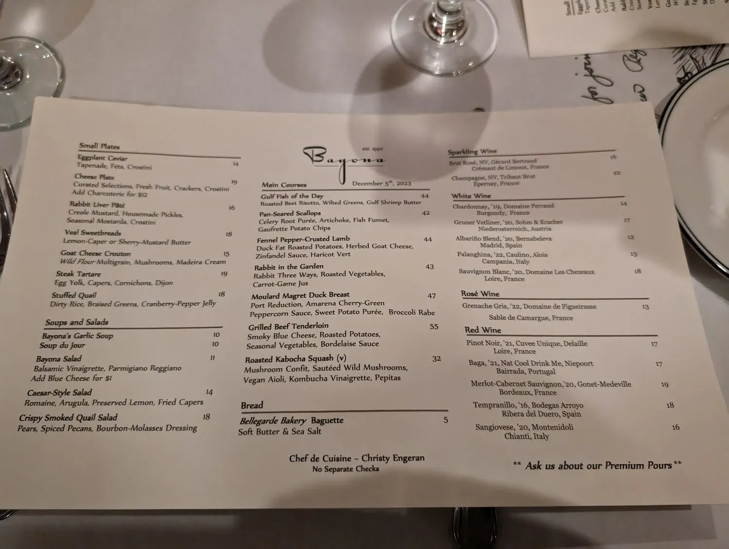 Menu 6