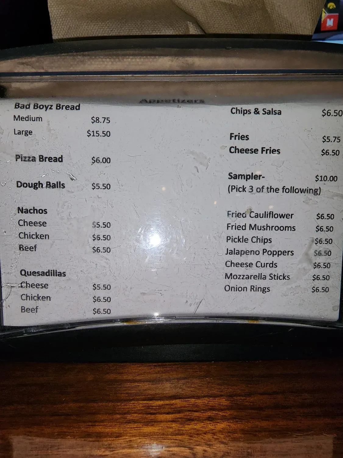 Menu 3