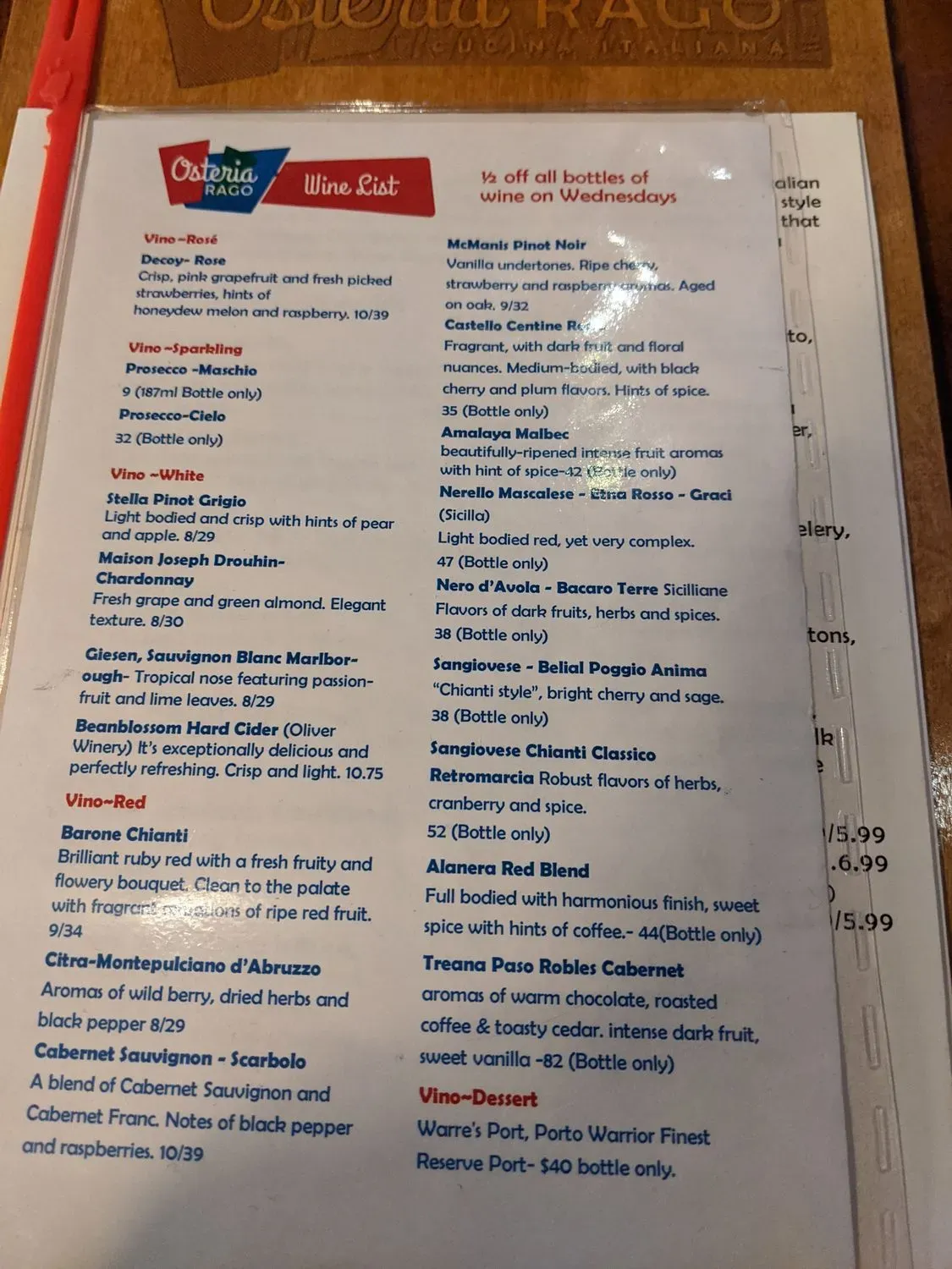 Menu 5