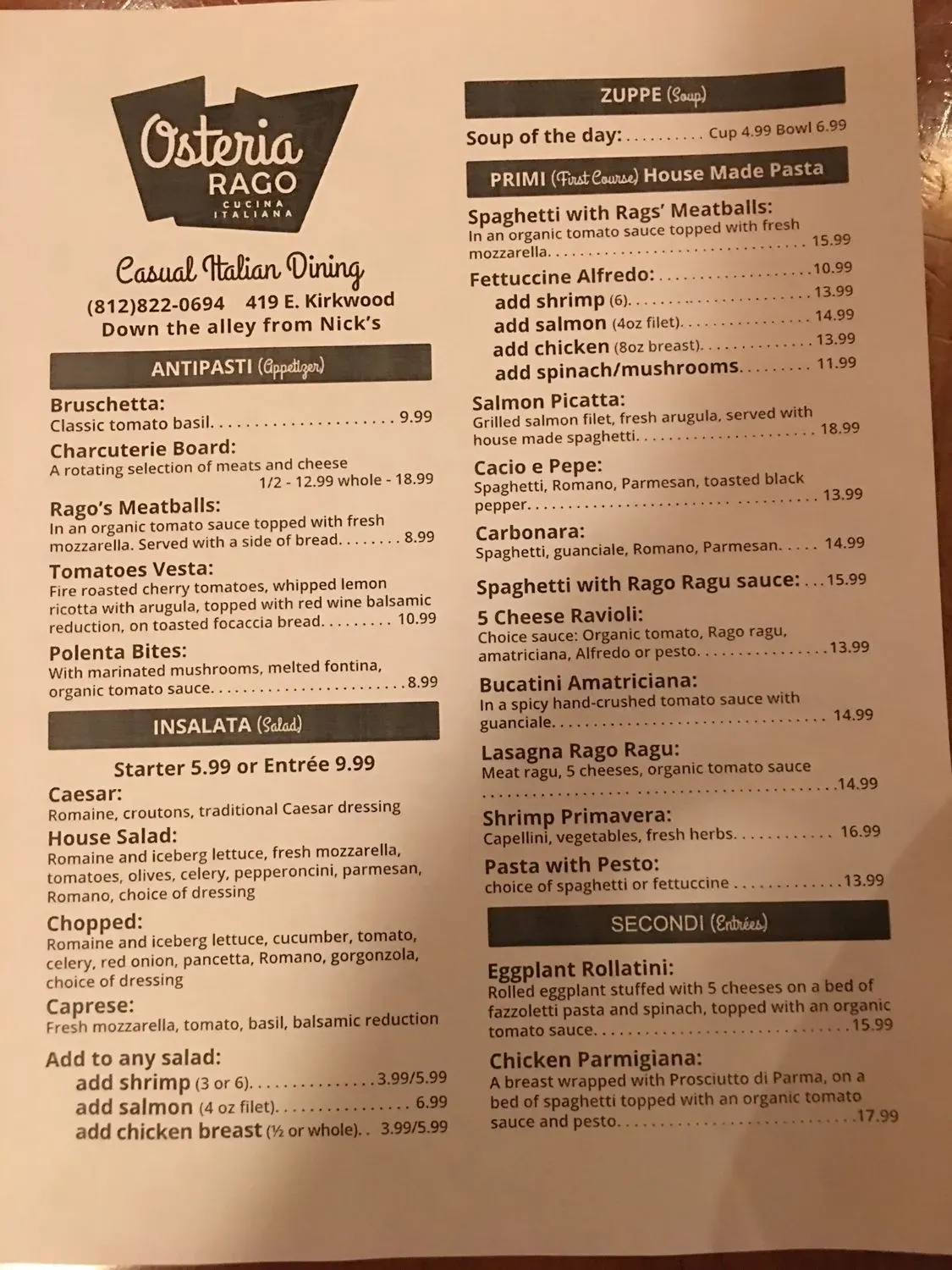 Menu 1