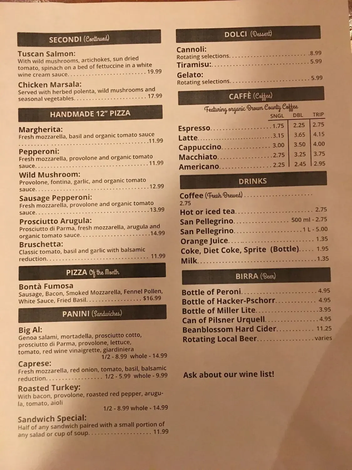 Menu 2