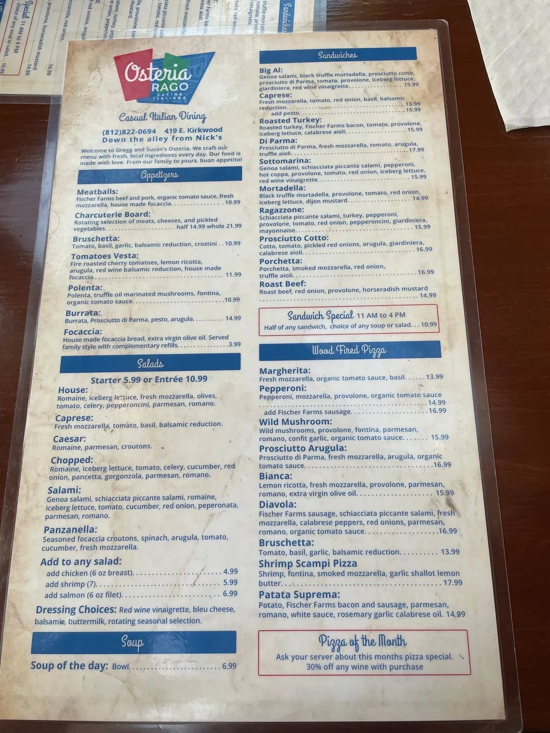 Menu 6