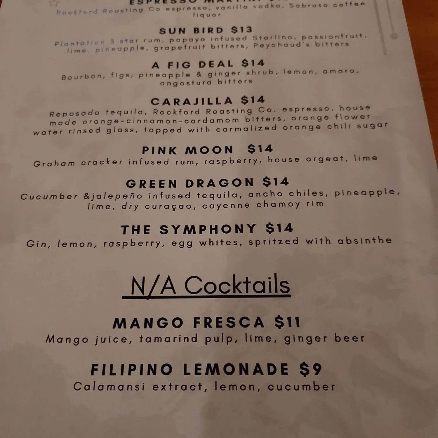 Menu 5