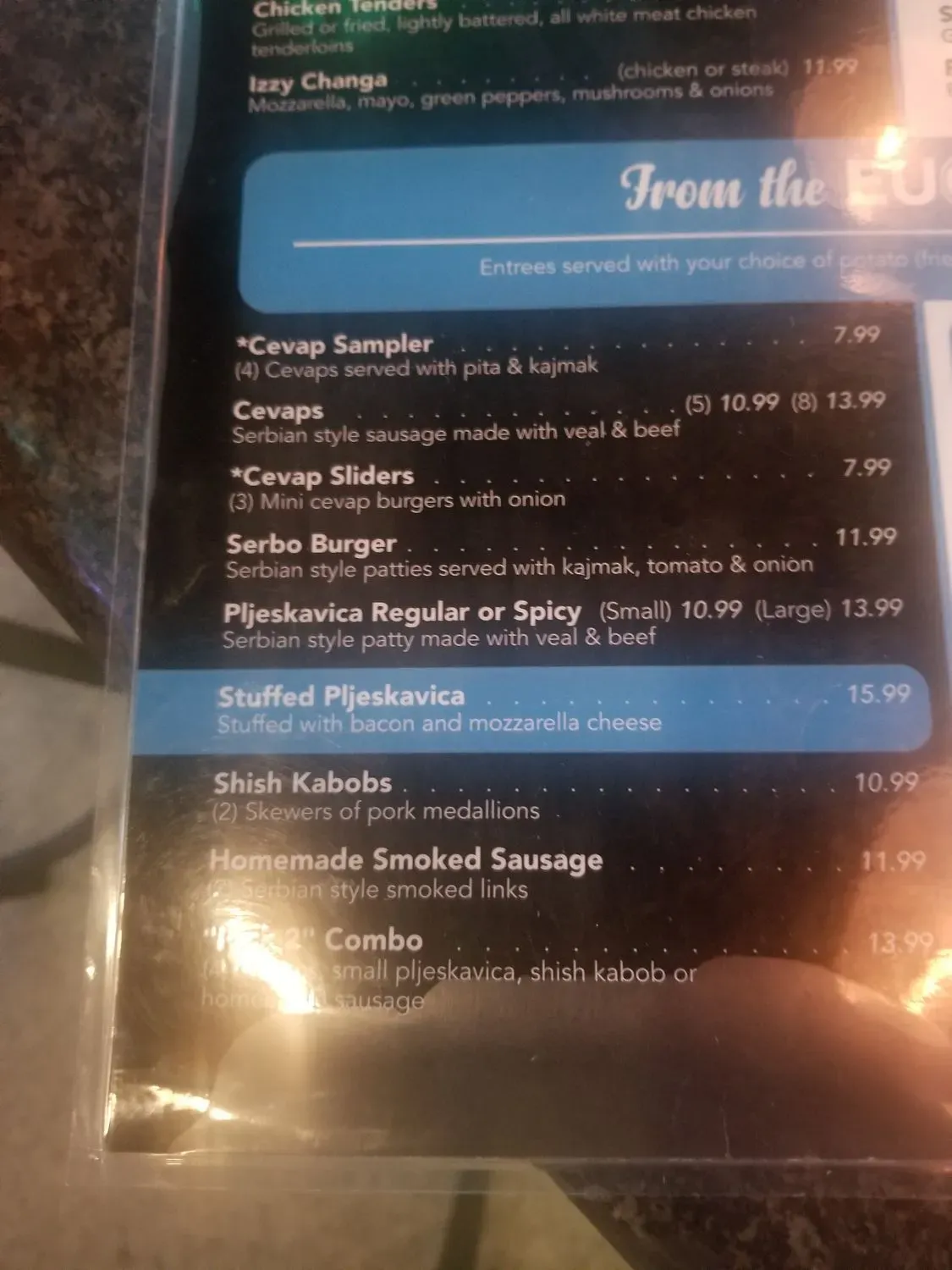 Menu 5