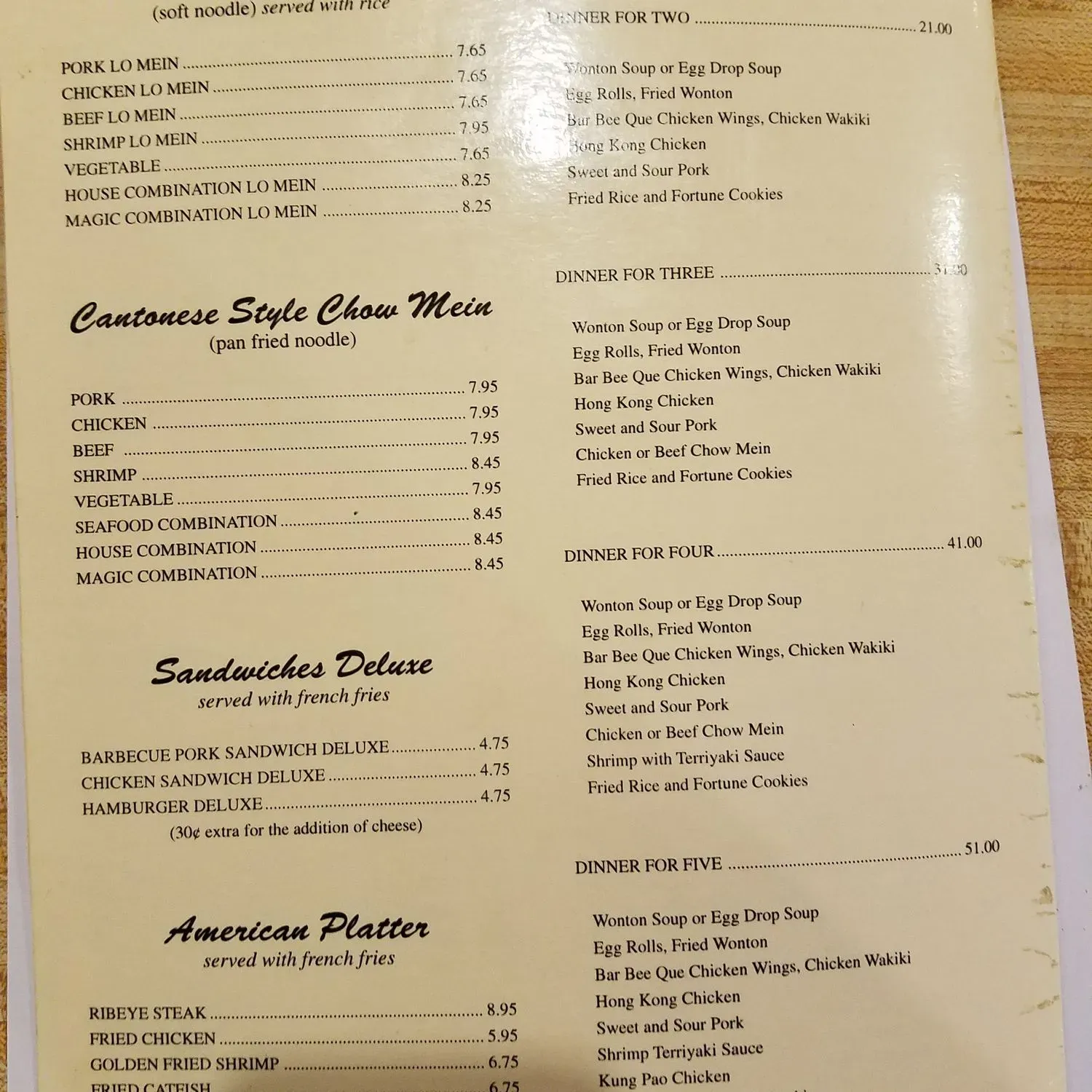 Menu 3