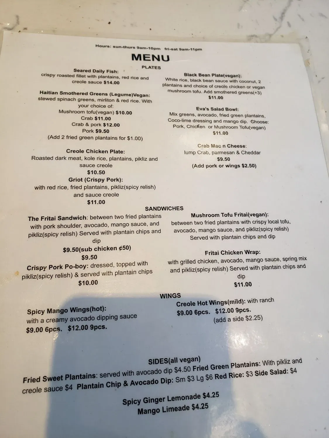 Menu 2