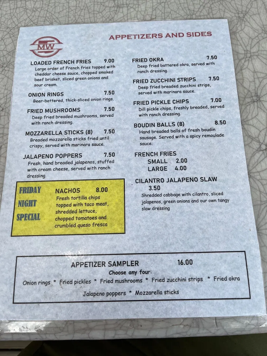 Menu 2